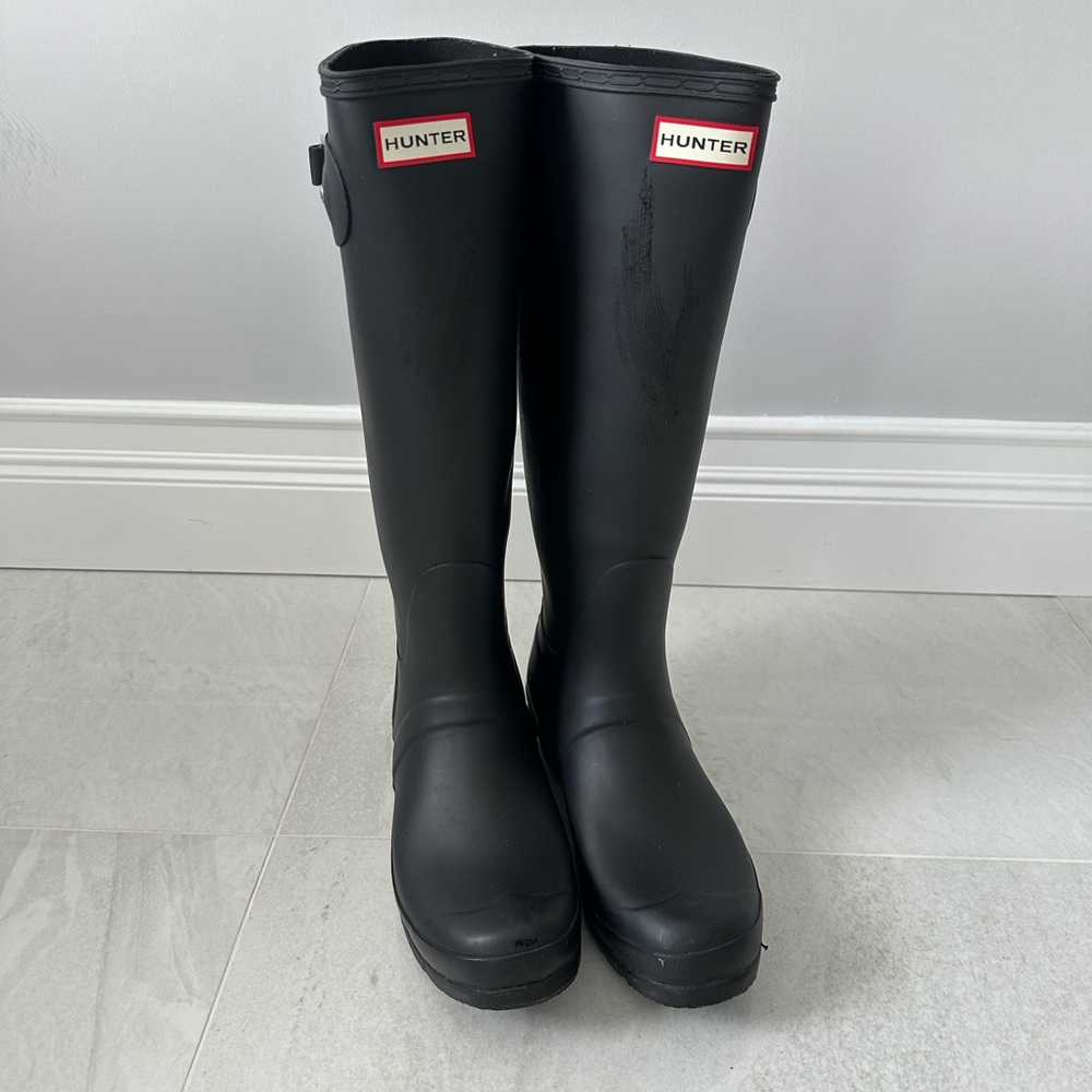Hunter Women's Original Tall Black Rain Boots